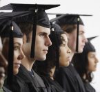 Graduates in Cap and Gown