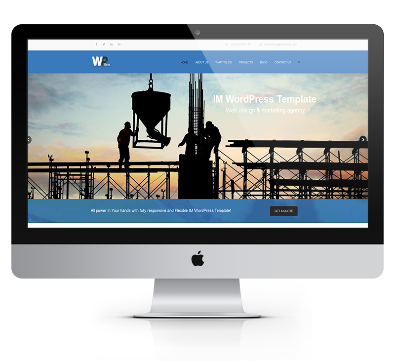 theme26 use Constructo theme for construction purposes