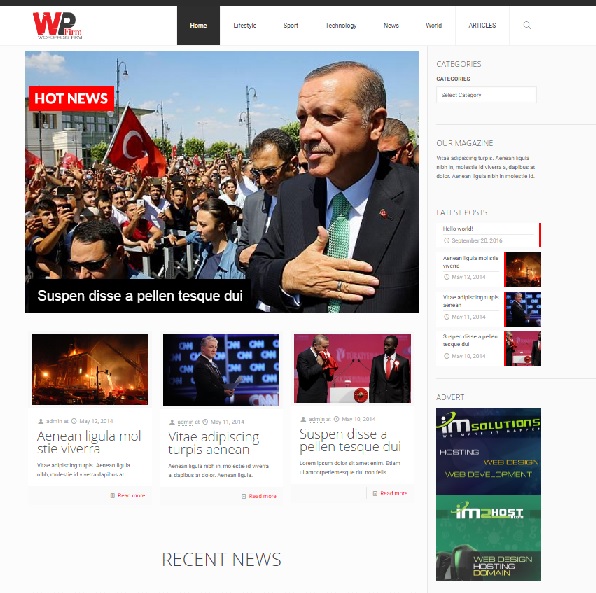 theme18 ueses BeTheme for news purposes